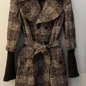 Patrizia Pepe Double Breasted Belted Coat